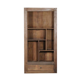 Indian Hand Carved Reclaimed Solid Wood Bookshelf B39
